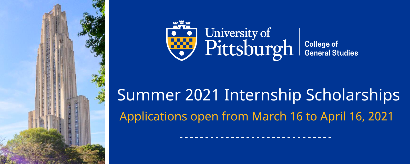 CGS Summer Internship Scholarship Application Now Open College of